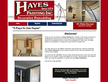 Tablet Screenshot of hayespaintingandremodeling.com